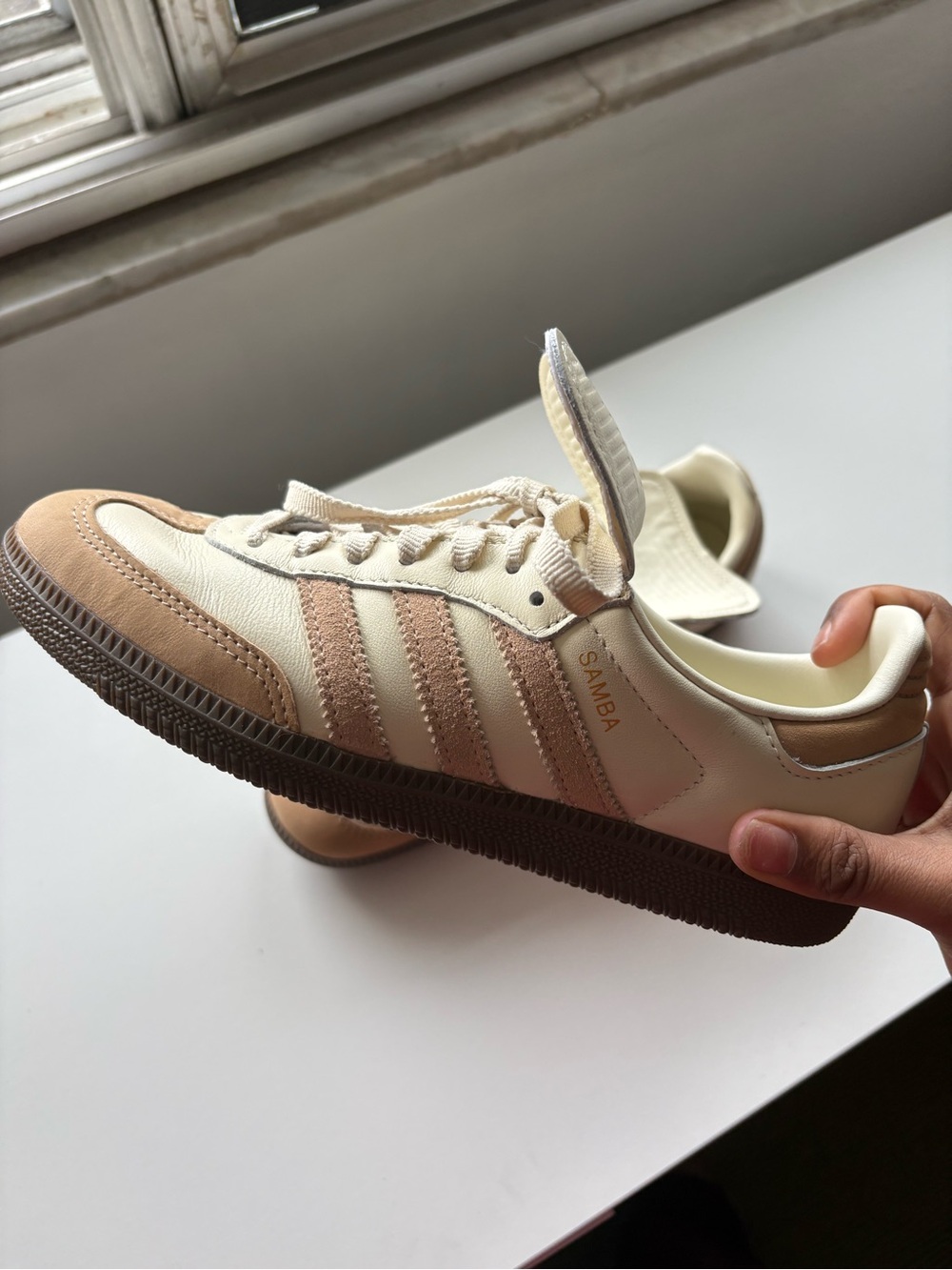 Adidas Samba LT Cream White Warm & Sandstone Shoes